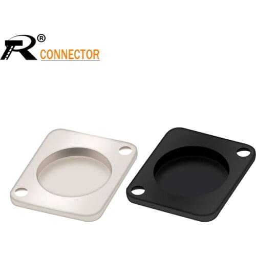 10pcs Powercon D type coupler plate power coupler baffle zinc alloy blank silver module plugging plate blind plate