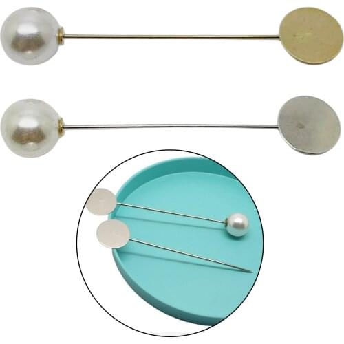 100x Pearl Shawl Clip Sweater Scarf Brooch Pins Formal