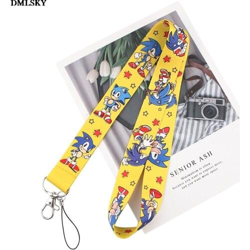 24pcs/lot M4718 DMLSKY Cartoon lanyard Keychain Lanyards for ID Mobile Phone Rope Neck Straps Kids Accessories
