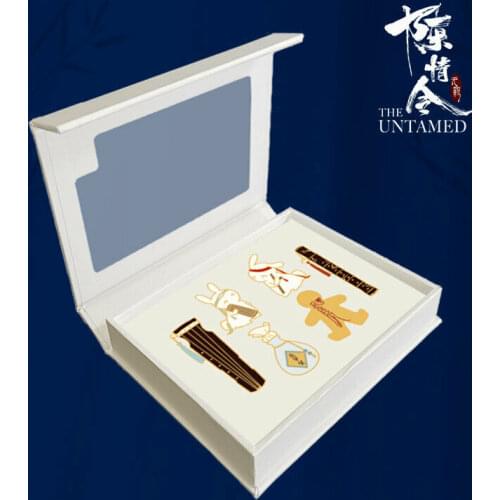 6pcs/set The Untamed Grandmaster of Demonic Cultivation Wuxian Wangji Metal Badge Cosplay Props Gifts