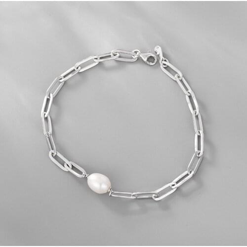 Fashion luxury Baroque Pear Pure 925 Sterling Silver Jewelry For Women Water Drop Bracelet Praty Wedding Jewelry Cute Gold Color