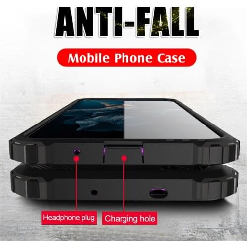 Armor Shockproof Phone Case For Huawei Honor 20 Pro 10 9 Lite 10i Full Cover For Honor 8X 10 20 Hard PC+TPU Silicone Bumper Case