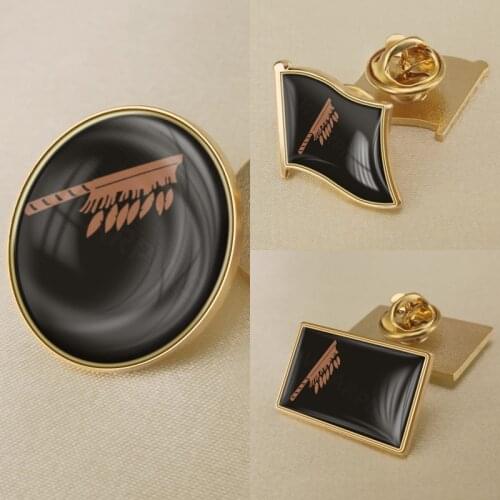 Ktunaxa of Canada Flag National Emblem Brooch Badges Lapel Pins