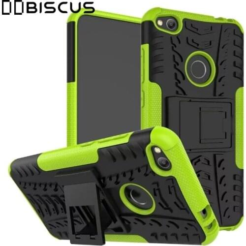 For Huawei P8 Lite 2017 PRA LX1 Case Armor Hybrid Silicone Hard Plastic Stand Cover P9 Lite 2017 PRA-LX1 PRA-LA1 PRA-LX3 PRA-LX2