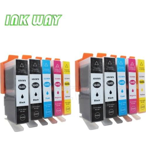 INK WAY 4 color Replacement ink cartridge for hp564 xl 2BK+2 SETS for HP Premium C309A C410A HP Officejet 4620 HP Deskjet 3520
