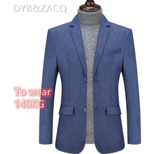 DYB&ZACQ Spring and Autumn New Fattening Plus-size Mens Suits Fat Large Casual Business Suits Fat Man Then West Coat Tide 6XL