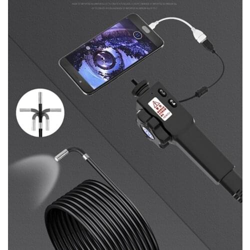 Endoscope Inspection Automobile Maintenance Industrial Steerable 6/8mm Lens Borescope Camera Professional Repair Tool