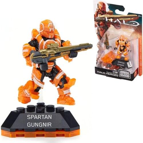 Mega Bloks Halo Heroes Figure Spartan Gungnir DPJ82 Action Figure Collectible Birthday Gifts for Children and Adults