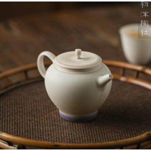 Beginning of the thin foetus pot pot shell glaze manually teapot tea ware jingdezhen ceramic household kung fu tea set