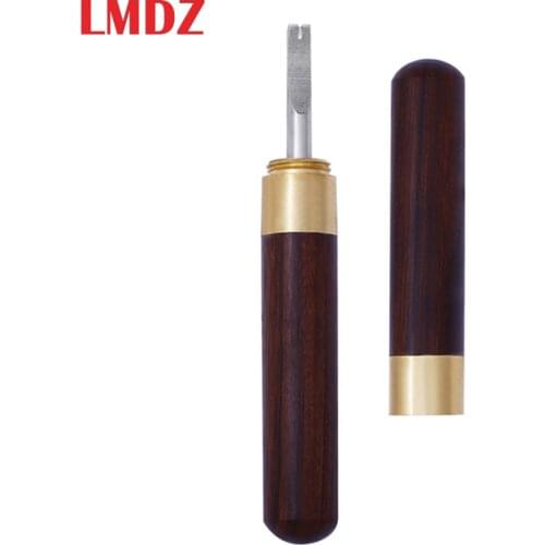 LMDZ Wood Handle Leather Edge Beveler Skiving Beveling Knife Leathercraft Knife DIY Leather Craft Tools For Thick Leather