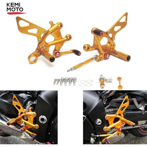 For SUZUKI Katana GSX-S1000/F Footrests Rearset Rear Footpeg Foot Rests D20 Adjustment Rider Motorcycle GSX-S1000Z 2015-2021