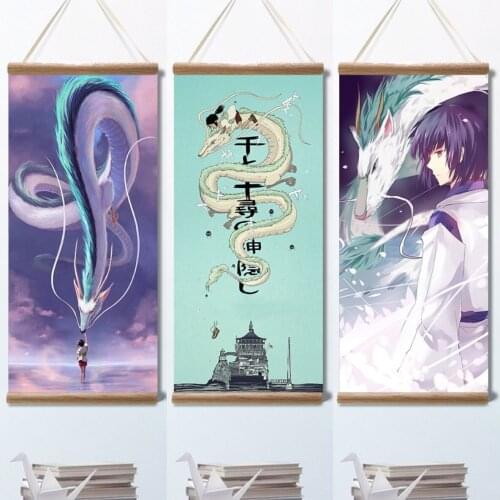 Spirited Away Poster Anime Posters Canvas Painting Wall Posters Wall Art Picture Home Decor Photos for Childrens Room Decor