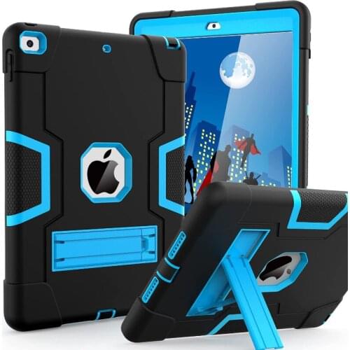 Heavy Armour Shockproof Silicone Cover Case for new iPad 10.2 7th Gen 2019 A2198 A2200 10.2"Tablet Funda Capa Stand Case for Kid