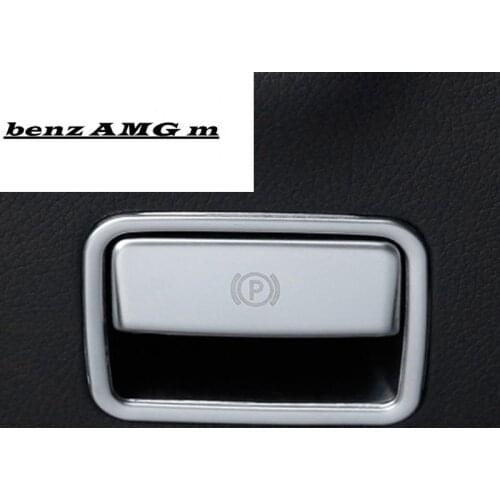 Car styling The foot brake release switch frame Trim Covers Stickers for Mercedes Benz GLE W166 ML GL GLS X166 Auto Accessories