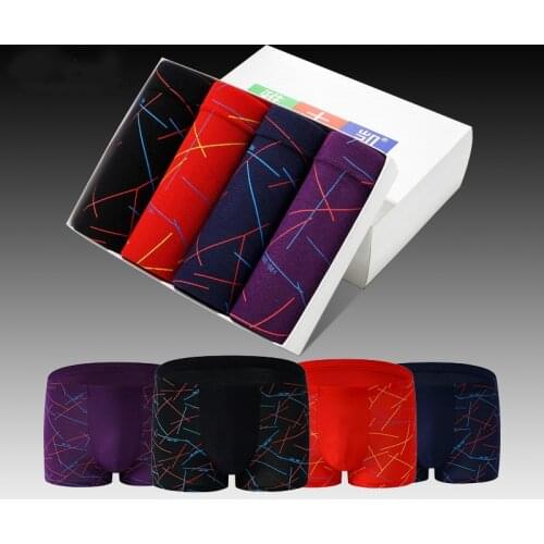 Mens Underwear Boxers Striped Modal Breathable Boxershorts Casual Panties Men Underpants Male Underware Big Size 5XL 6XL 7XL