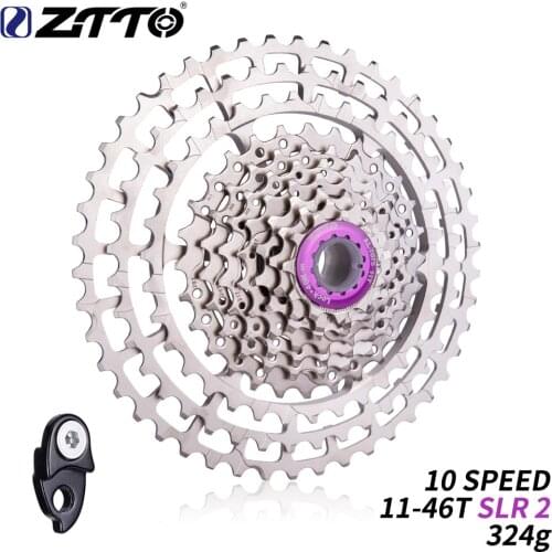 ZTTO 10 Speed 11-46T SLR 2 Bicycle Cassette HG Compatible 10s Ultralight 46T CNC 10v K7 MTB XX X0 X9 X7 M610 M781 M786 Freewheel
