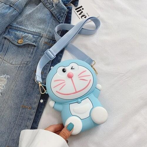 Large Capacity Silicone Shoulder Bag Cute Cartoon Womens Bags Fashion Flap Crossbody Bags Girls Kawaii Portable Messenger Bags
