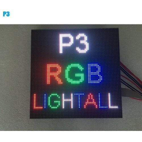 HD Giant Screen P3 SMD Indoor Full Color 3mm LED Pixel 64*64 Module 192*192mm 3 Year Warranty RGB LED Display Panel
