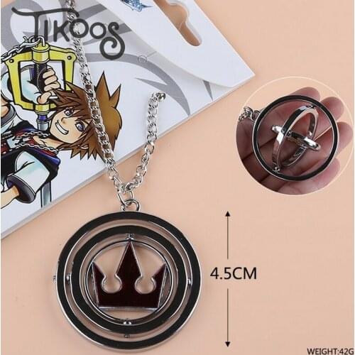 5kinds Anime Kingdom Hearts Sora Roxas turn metal pendant alloy fahion necklace