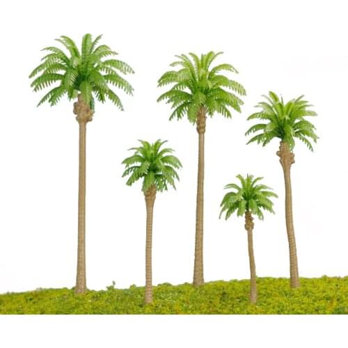 6cm 1/200 Scale Plastic Miniature Model Palm Tree In Architecture Model Building Design And Hobby Maker Model