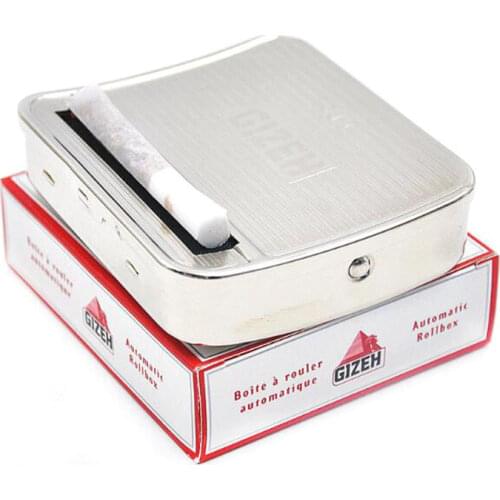 Hand Smoke Automatic Rollbox Device for 70MM Paper Rolling Tobacco Cigarette Collocation Stainless steel Smoking Roll Box