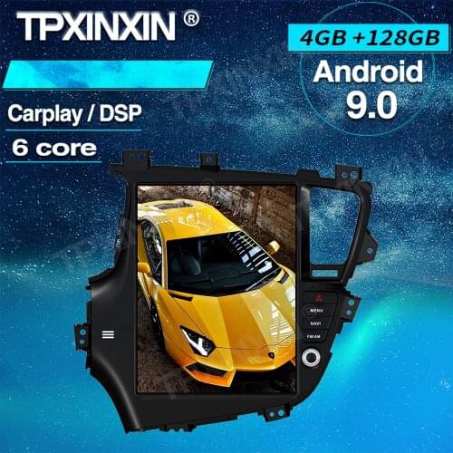 12.9 Inch Android 9.0 4+128GB Car GPS Navigation For Kia k5 2010-2013 Radio Multimedia Video Player Tape Recorder Head Unit