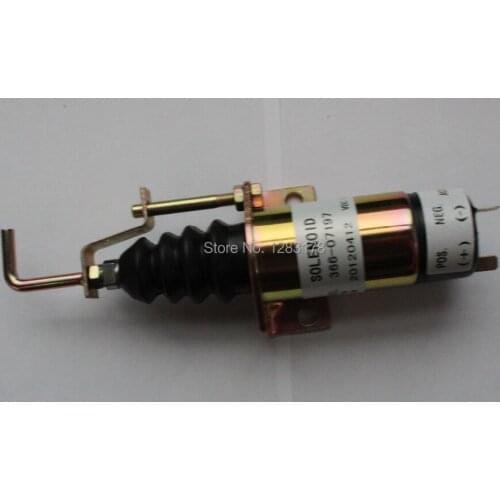 Free shipping! 366-07198 1502-24C7U2B2S1 (1502-24V 2 terminals) for Lister Petter Diesel Stop Solenoid