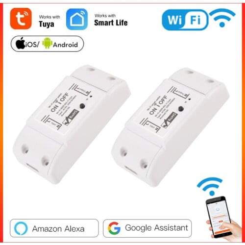 Tuya Smart Home Wireless Remote Switch Breaker LED Light Smart life APP Remote Controller Module Work With Alexa Google Home