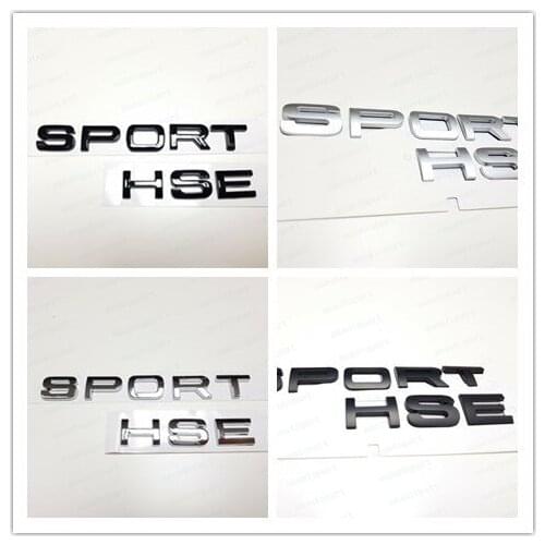 1PC Sport HSE Gloss Black Letters Badge Logo Fit For Range Rover Sport NAMEPLATE