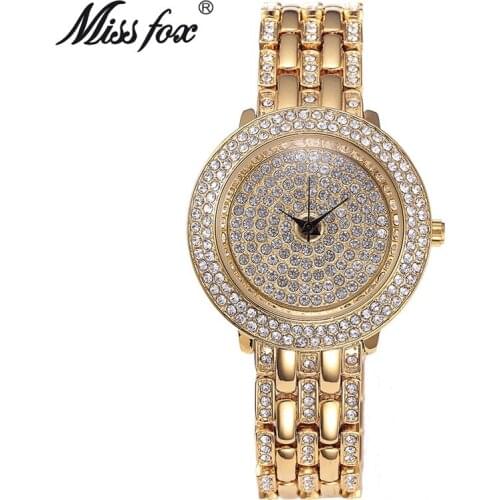 Relogio Feminino Fashion Gold Stainless Steel Womens Watches Luxury Ladies Diamond Wrist Watch For Women Exquisite Female Clock