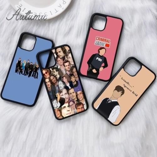 Phone Case Cover for iPhone 12 mini X XS XR 11 Pro Max SE 2020 5 6S 7 8 Plus Galaxy S8 S9 S10 Criminal Minds Spencer Reid Shell