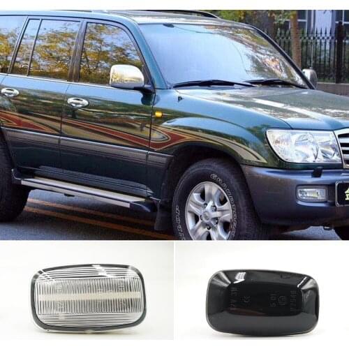 2Pcs Dynamic LED Side Marker fender Lights Flowing Turn Signal Light for Toyota Land cruiser Landcruiser 70 80 100 Series