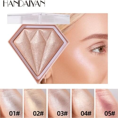 HANDAIYAN Highlighter Palette Makeup Face Contour Powder Bronzer Make Up Blusher Professional хайлайтер для лица Cosmetics