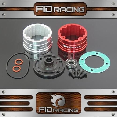 FIDRACING cnc machined aluminum Differential gear box for losi 5ive t ,kmx2 ,rovan lt