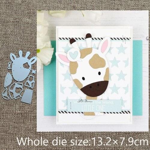 XLDesign Craft Metal Cutting Dies stencil mold lovely giraffe decoration scrapbook Album Paper Card Craft Embossing die cuts