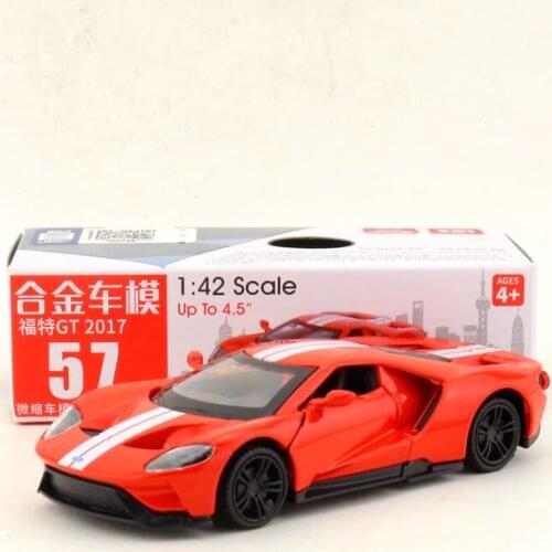 Simulation 1:42 2017 Ford GT racing die-casting alloy car model,childrens metal pull back model,educational toys,free shipping