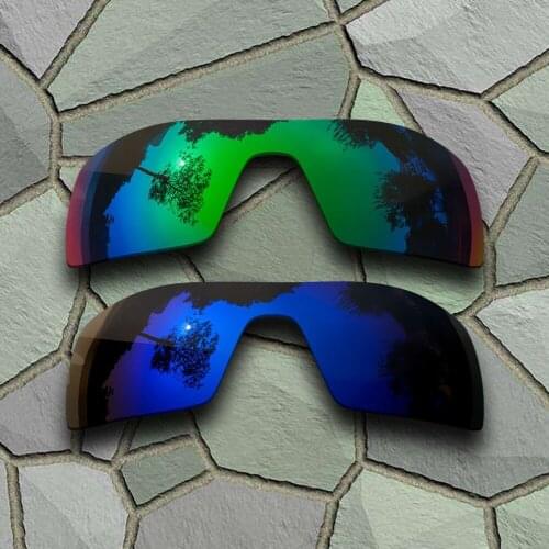 Jade Green&Violet Blue Sunglasses Polarized Replacement Lenses for Oakley Oil Rig