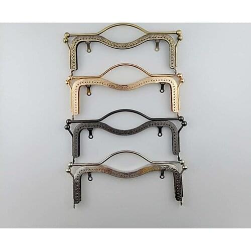 New 1pc Fashion Women Bags Handle Metal DIY Coin Purse Bag Handle Handbag Clasp Lock Arch Frame Accessories