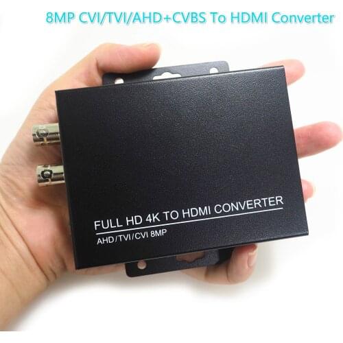 Wholesale HDC-ADH Video Convertor Auto Recognition Full HD 4K 8MP CVI/TVI/AHD+CVBS To HDMI Converter for CCTV Security Cameras