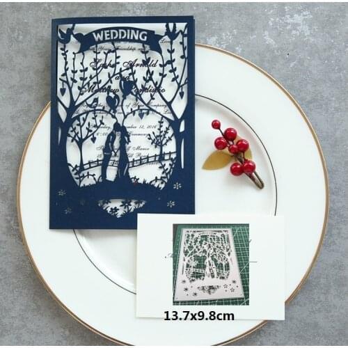 Couple Wedding Dies Metal Cutting Dies Scrapbook Paper Decor Craft Knife Mould Blade Punch Stencils Dies Cut Couple Dancing 2020