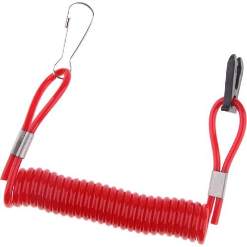 Outboard Engine Motor Kill Stop Switch Tether Cord Lanyard Replacement Rubber for Suzuki Outboard Kill Switch Lanyard