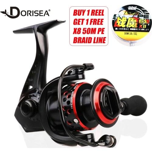 DORISEA 2000-7000 Series Super Light Spinning Fishing Reel 8BB 5.0:1 Max Drag 8kg Freshwater Seawater Fishing Coil Wheel
