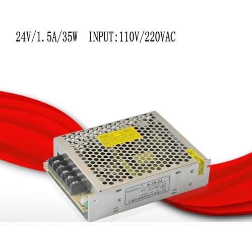 S-35-24 24V/1.5A/35W switching power supply, centralized power supply, power supply security monitoring