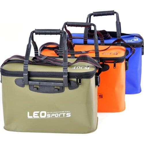 Outdoor Folding EVA Bucket Fishing Bag Case Portable Camping Hiking Bucket with Handle Storage Bag Bucket New Style