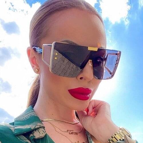 Gradient Rectangle Sunglasses Women Vintage Square Sun Glasses High Quality Brand Designer Black Shield Shades Men lentes de sol