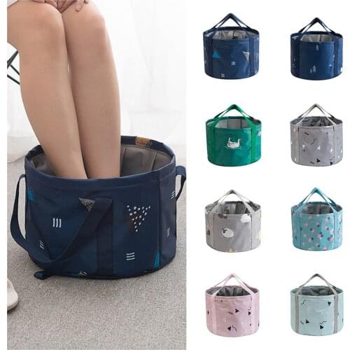 Foot Bath Collapsible Bucket Multi-Use Portable Basin for Soaking Feet Travelling Camping Equipment Hiking Accessories