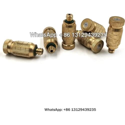 High PressureBrass Anti-Drip Micron Fog Mist Spray Nozzle for Disinfecting Humidifying System,Brass Fine Mist Fog Spray Nozzle