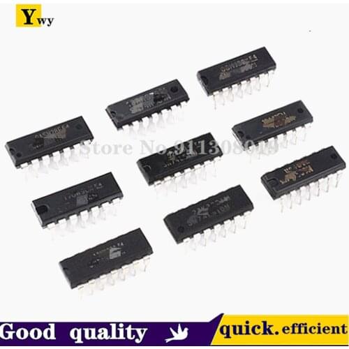 10PCS/lot 74HC00 DIP 74HC02 74HC08 74HC245 74HC244 74HC595 74HC14 74HC27 74HC30 74HC32 74HC393 DIP-14/16/20