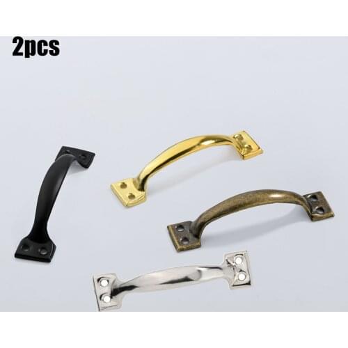 2pcs 6Inch Pull Push Door Handle Kitchen Cabinet Cupboard Drawer Door Gate Cast For Kitchen Cabinet Door Drawer Shoe Cabinet