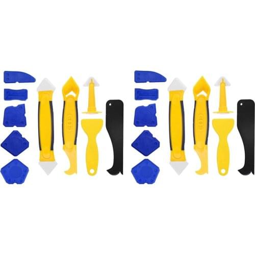 20pcs Silicone Scraper Caulking Grouting Sealant Finishing Cleaning Kit Tool Set
